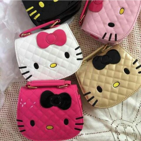 Hello Kitty Other - Hello Kitty Quilted Crossbody Bags 🎀🖤🎀